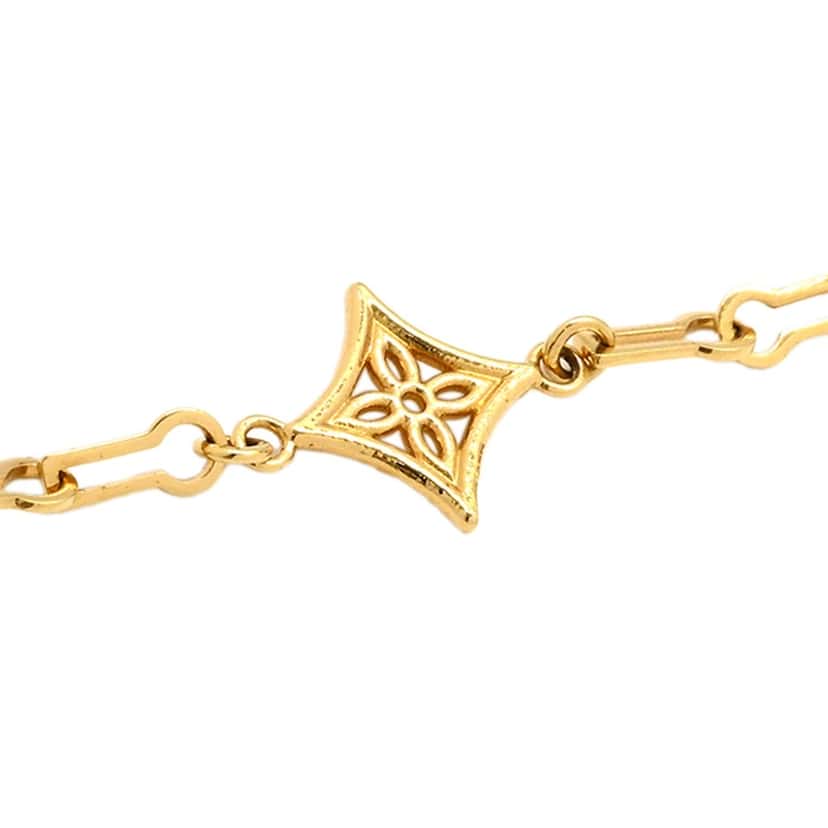 Louis Vuitton Gold Plated Monogram Forever Young Bracelet Gold Metal Very good condition - Inside View