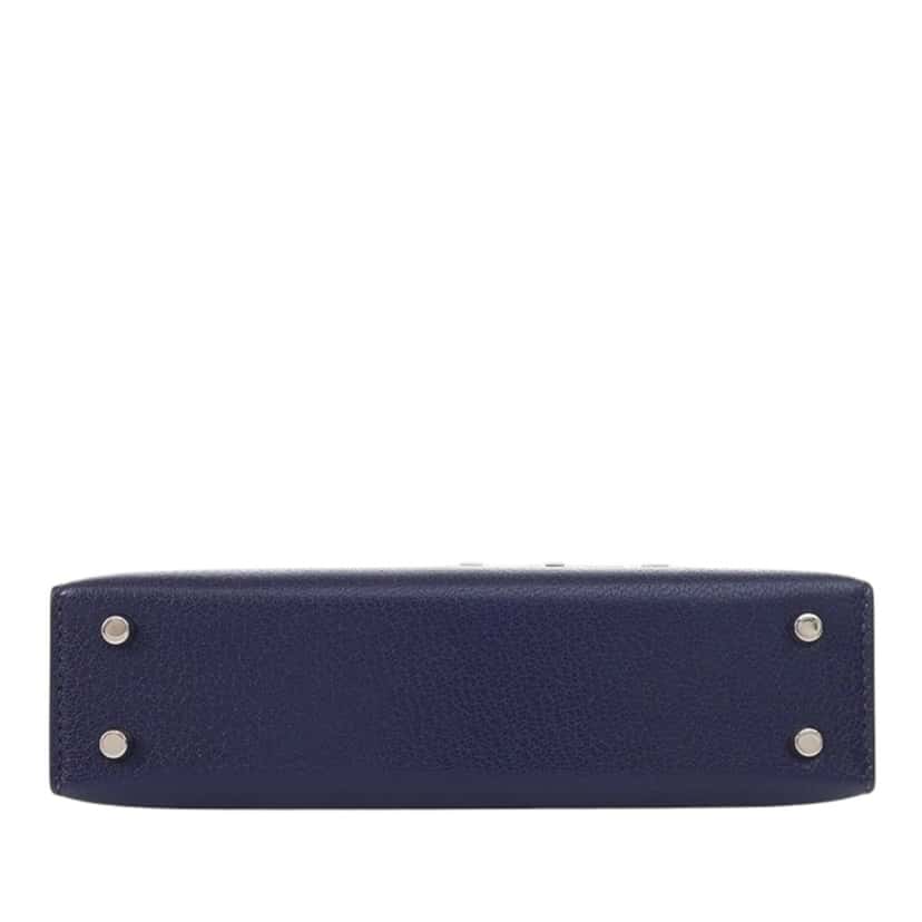 Hermès Mini Chevre Mysore Verrou Chaine Blue Leather Very good condition - Box View