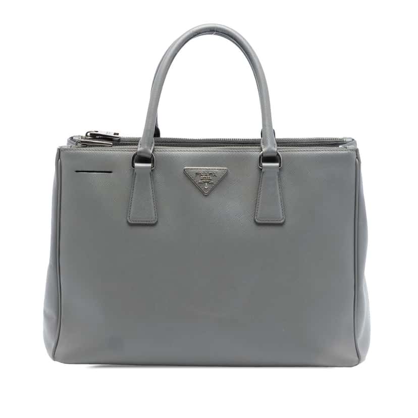Prada Medium Saffiano Lux Galleria Double Zip Satchel Other Leather Very good condition - Front View