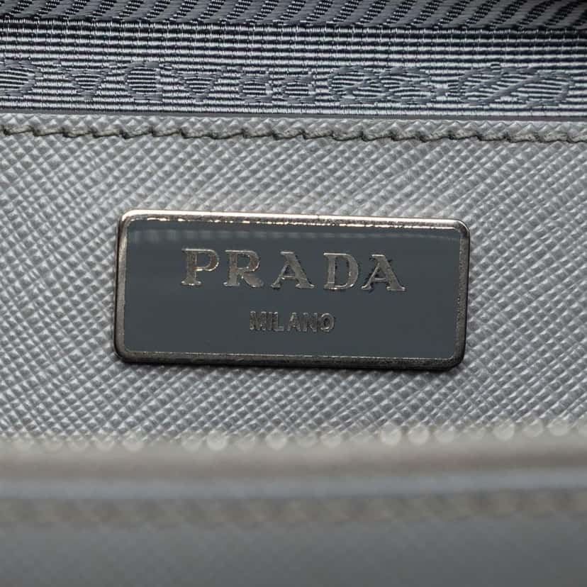 Prada Medium Saffiano Lux Galleria Double Zip Satchel Other Leather Very good condition - Box View