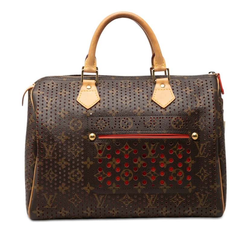 Louis Vuitton Monogram Perforated Speedy 30 Brown Very good condition - Front View