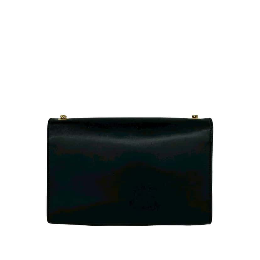 Saint Laurent Medium Smooth Calfskin Classic Monogram Kate Tassel Crossbody Black Leather Very good condition - Back View