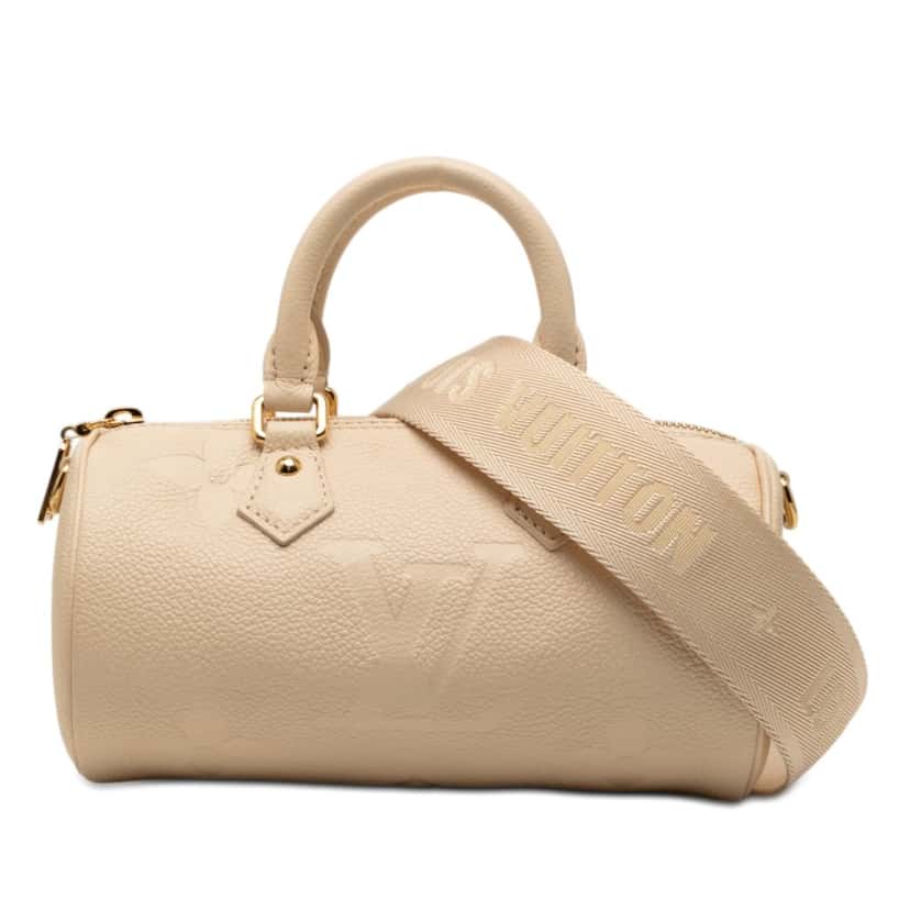 Louis Vuitton Monogram Empreinte Giant Papillon BB Beige Leather Very good condition - Front View