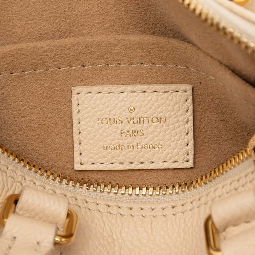 Louis Vuitton Monogram Empreinte Giant Papillon BB Beige Leather Very good condition - Box View