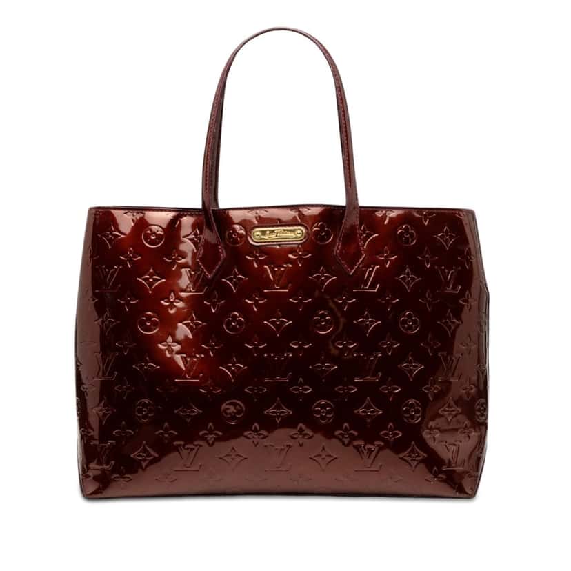 Louis Vuitton Monogram Vernis Wilshire MM Red Leather Very good condition - Front View