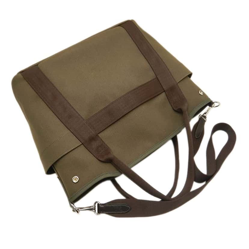 Hermès Toile Sac de Pansage Grooming Bag Brown Very good condition - Box View