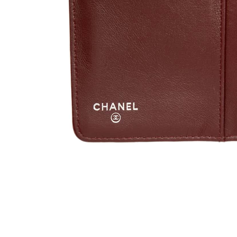 Chanel CC Quilted Caviar Yen Long Wallet Black Leather Very good condition - Box View
