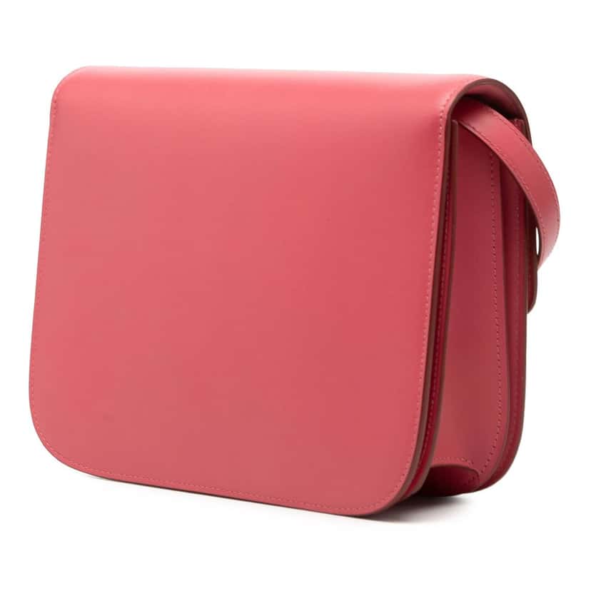 Celine Medium Calfskin Classic Box Pink Leather Very good condition - Back View