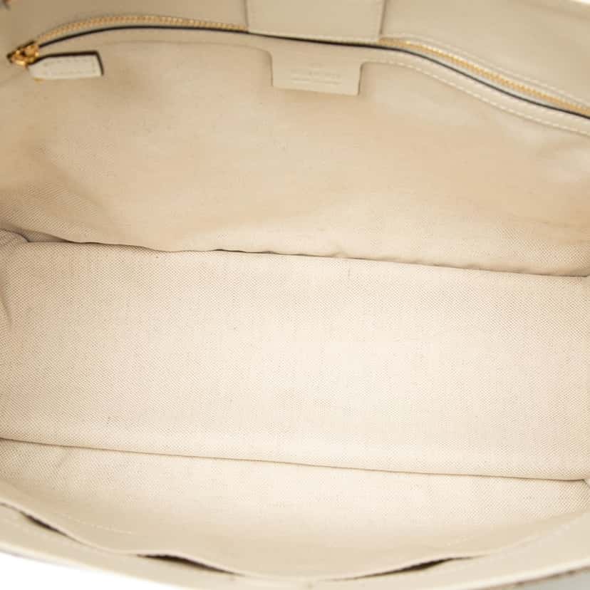 Gucci Medium GG Canvas Horsebit 1955 Tote Beige Very good condition - Model View