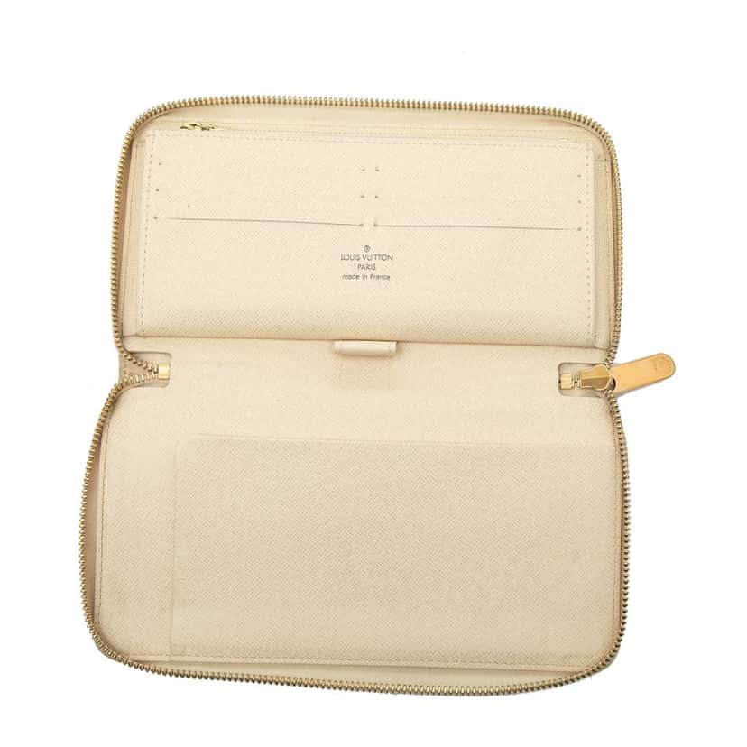 Louis Vuitton Damier Azur Zippy Long Wallet White Very good condition - Model View