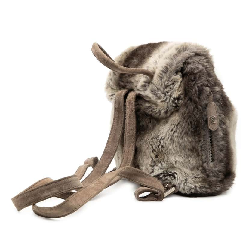 Fendi Mink Fur Tie Dye Print Backpack Other Very good condition - Back View