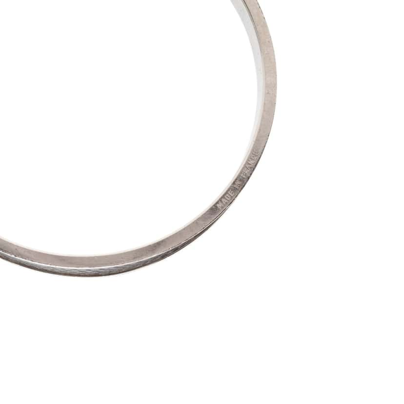 Hermès Epsom and Palladium Plated Kelly Cadena Lock Bangle Bracelet Other Metal Very good condition - Box View