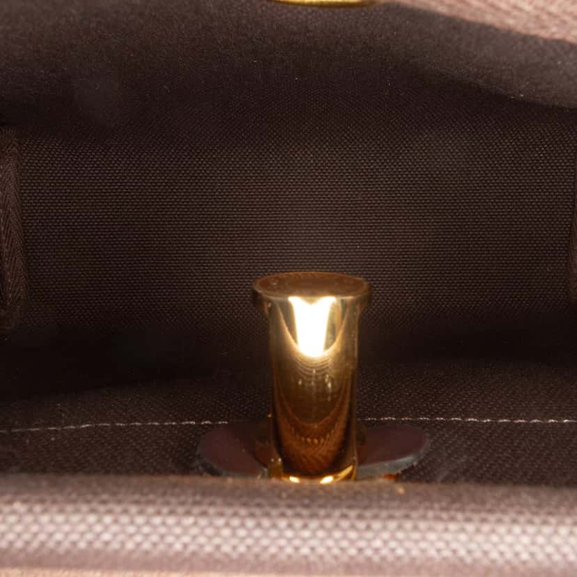 Hermès Military Toile and Vache Hunter Herbag Zip 20 Brown Never worn - Model View