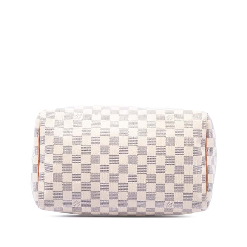 Louis Vuitton Damier Azur Speedy 30 White Good condition - Inside View