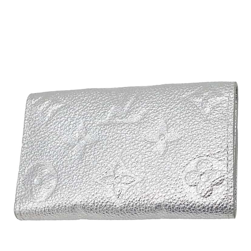 Louis Vuitton Monogram Empreinte 6 Key Holder Silver Leather Very good condition - Back View
