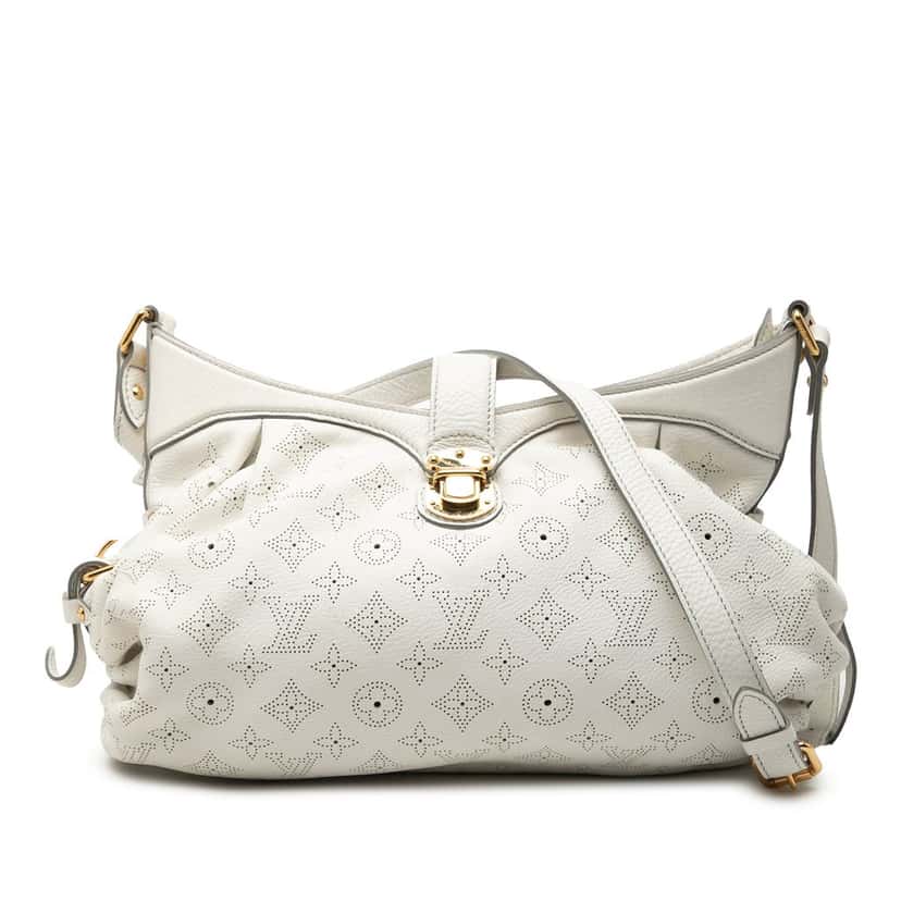 Louis Vuitton Monogram Mahina XS White Leather Very good condition - Front View