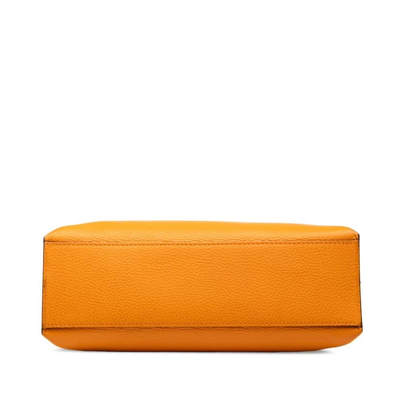 Gucci Small Leather Bamboo Daily Satchel Orange Leather Very good condition - Inside View