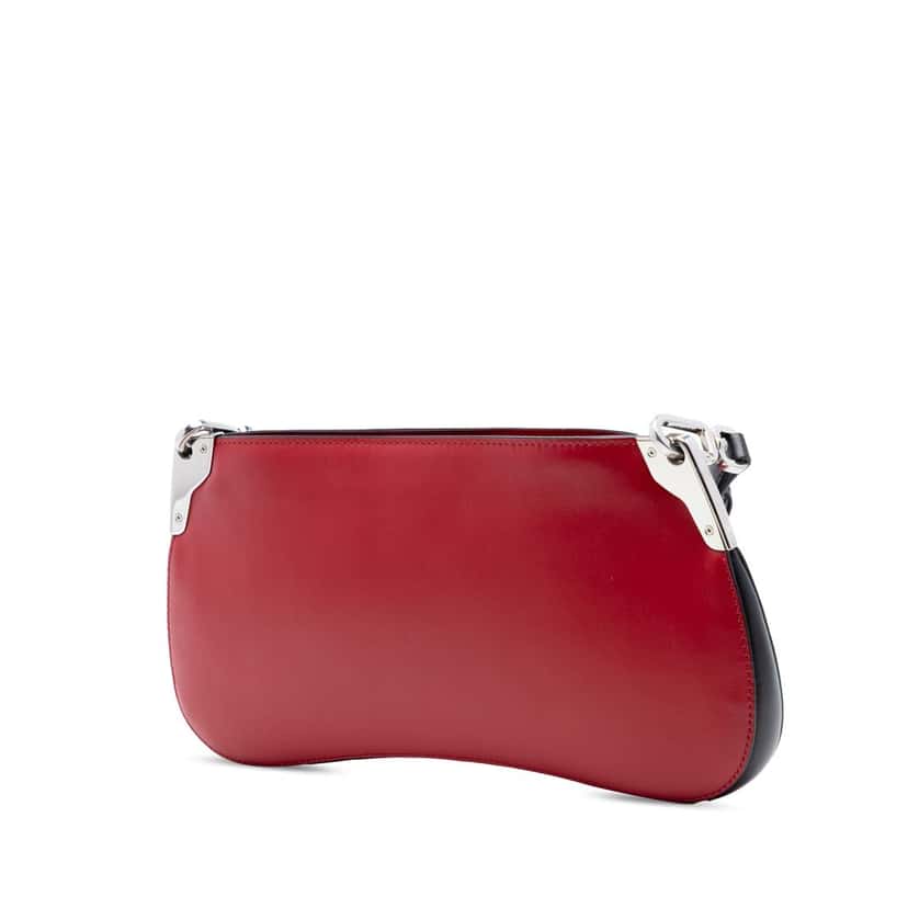 Prada City Calf Sidonie Crossbody Red Leather Very good condition - Back View