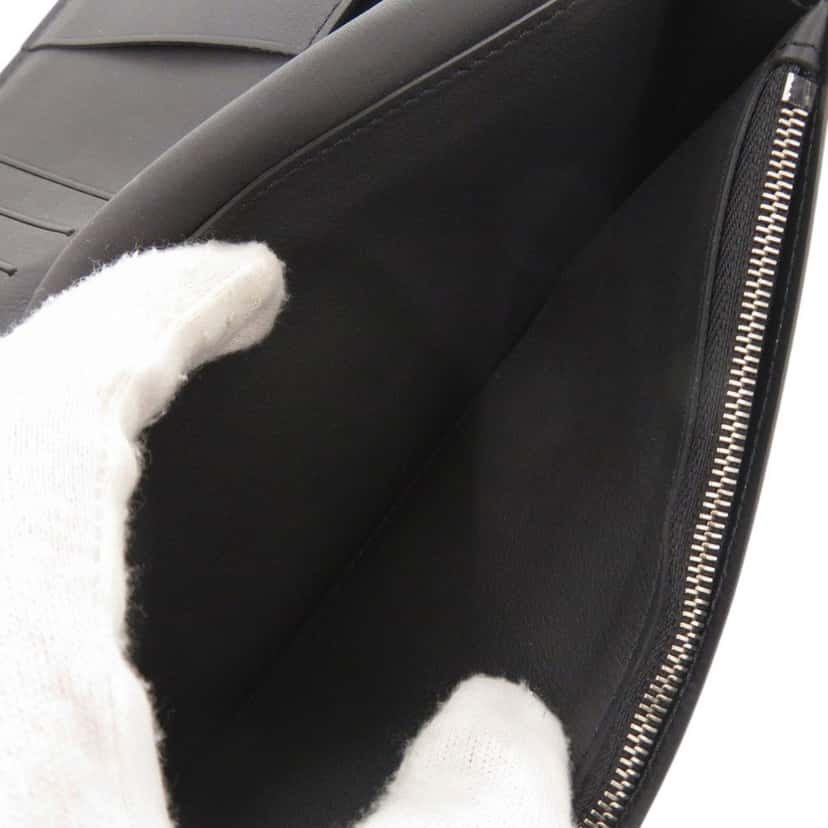 Louis Vuitton Blason Calfskin Monogram Brazza Bifold Long Wallet Black Leather Very good condition - Model View