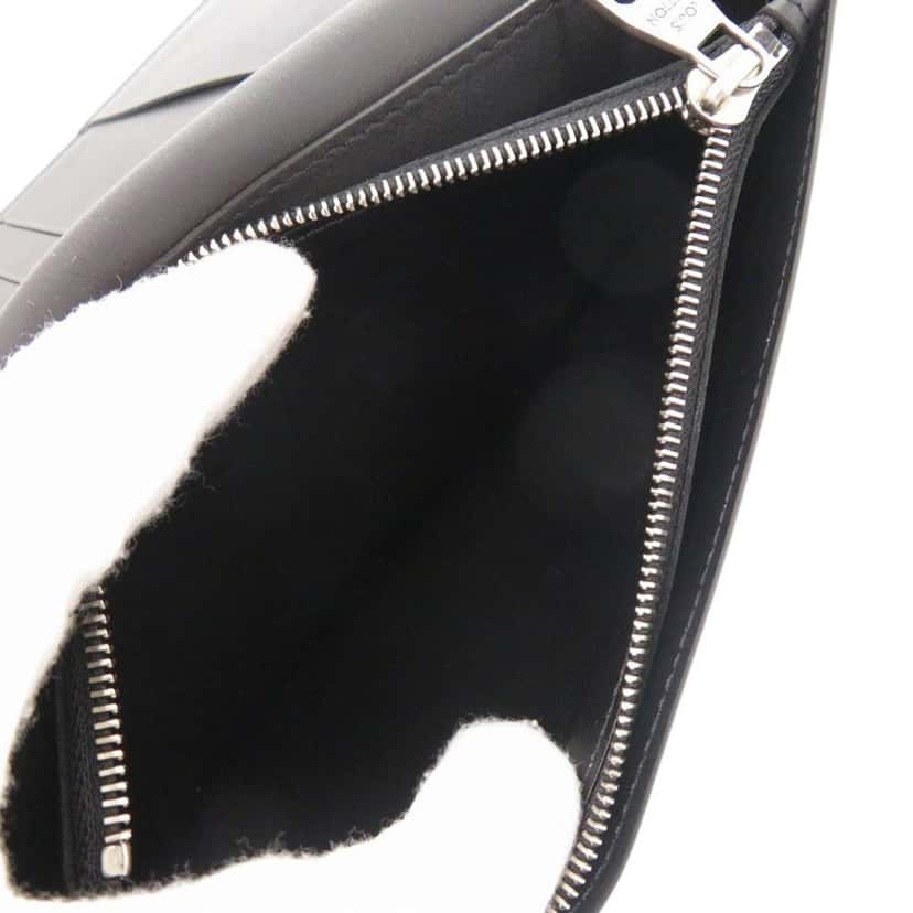 Louis Vuitton Blason Calfskin Monogram Brazza Bifold Long Wallet Black Leather Very good condition - Box View