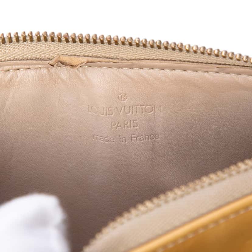 Louis Vuitton Monogram Vernis Pochette Lexington Fleurs Yellow Leather Very good condition - Box View