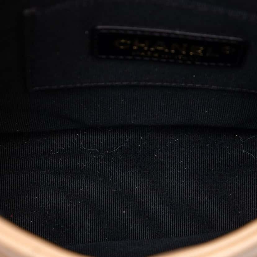 Chanel Small Quilted Calfskin About Pearls Hobo Beige Leather Very good condition - Model View