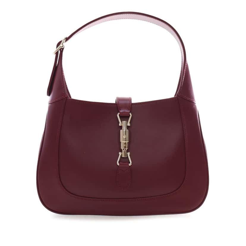 Gucci Medium Grained Calfskin Jackie 1961 Crossbody Red Leather Very good condition - Front View