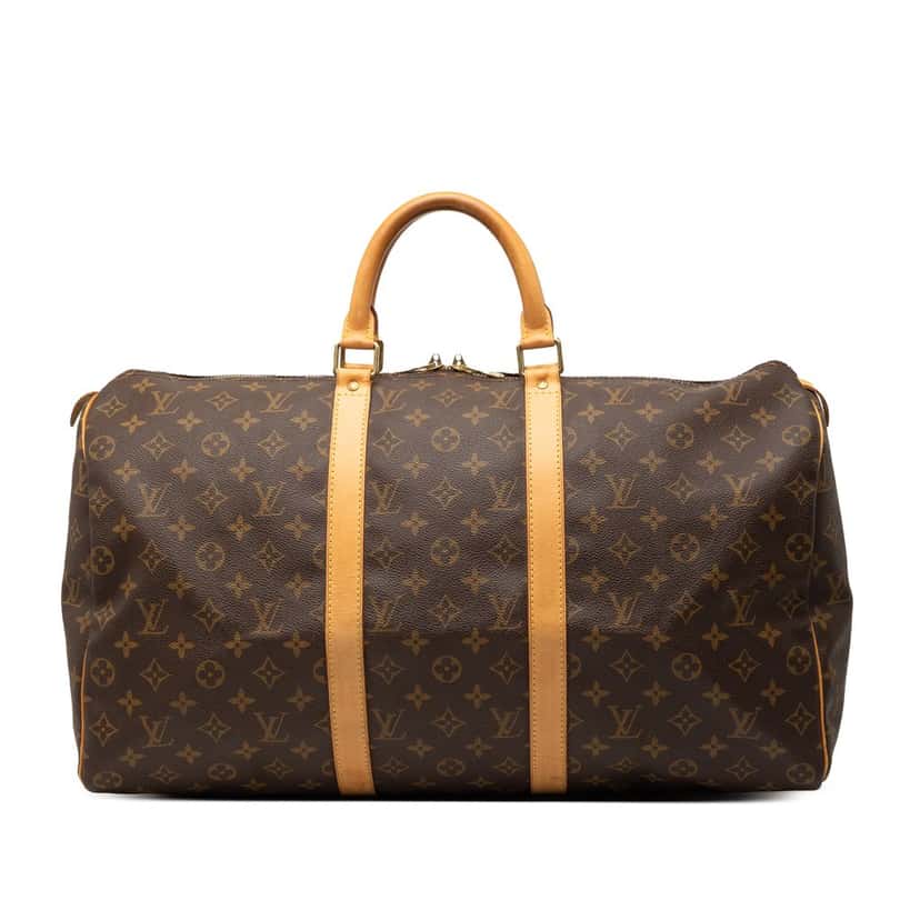 Louis Vuitton Monogram Keepall 50 Brown Very good condition - Front View