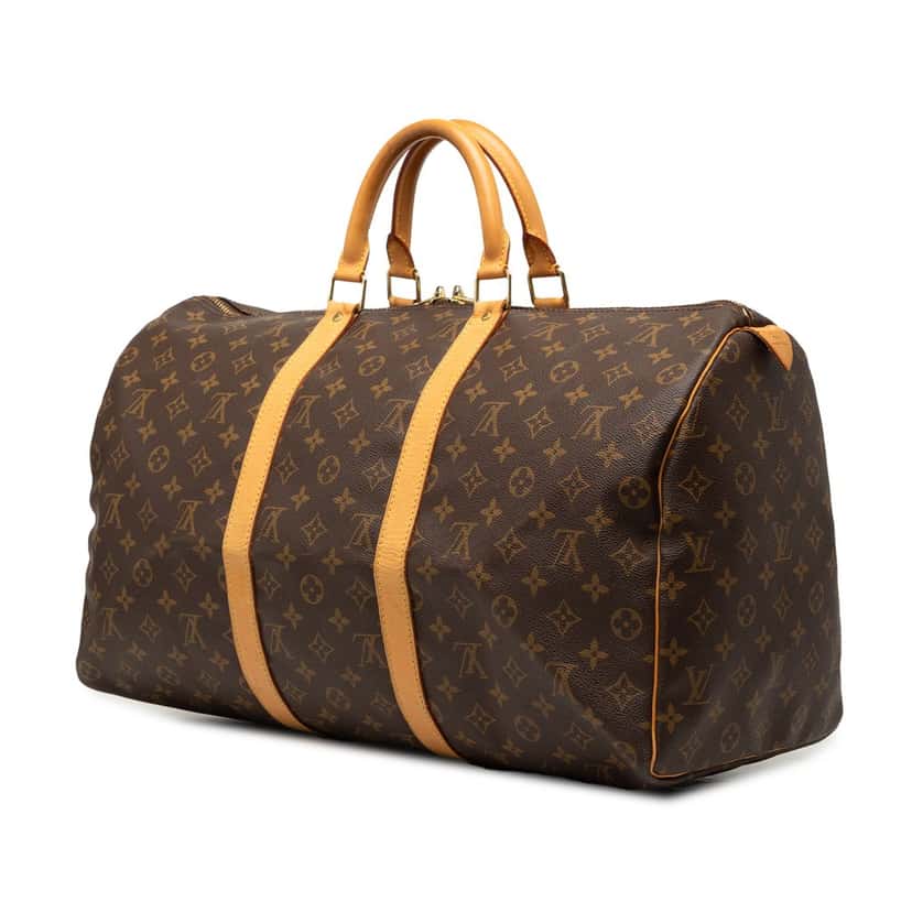Louis Vuitton Monogram Keepall 50 Brown Very good condition - Back View