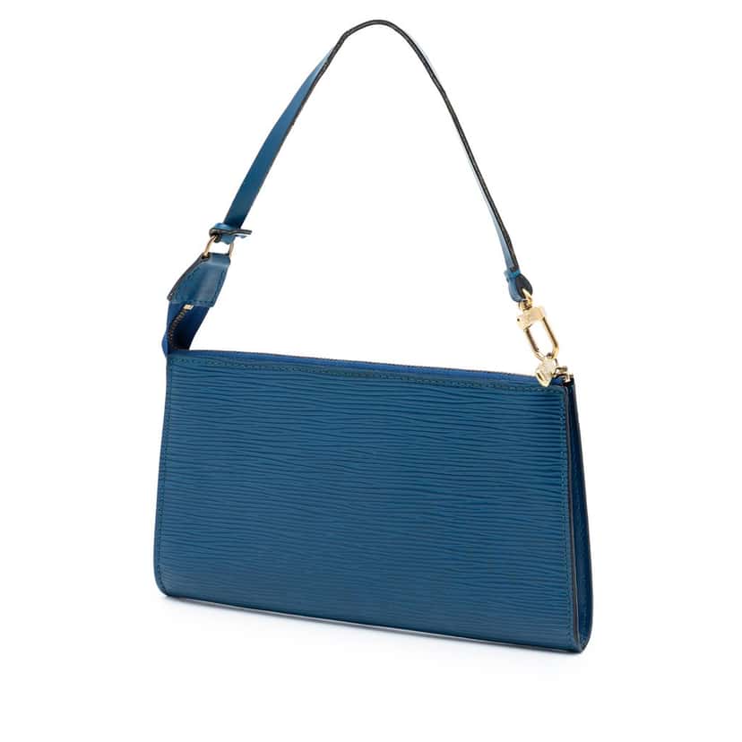 Louis Vuitton Epi Pochette Accessoires Blue Leather Very good condition - Back View