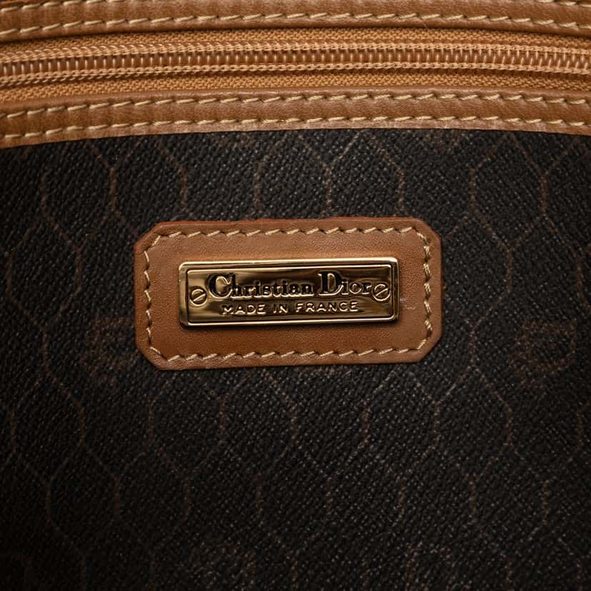 Dior Honeycomb Coated Canvas Travel Bag Black Good condition - Box View