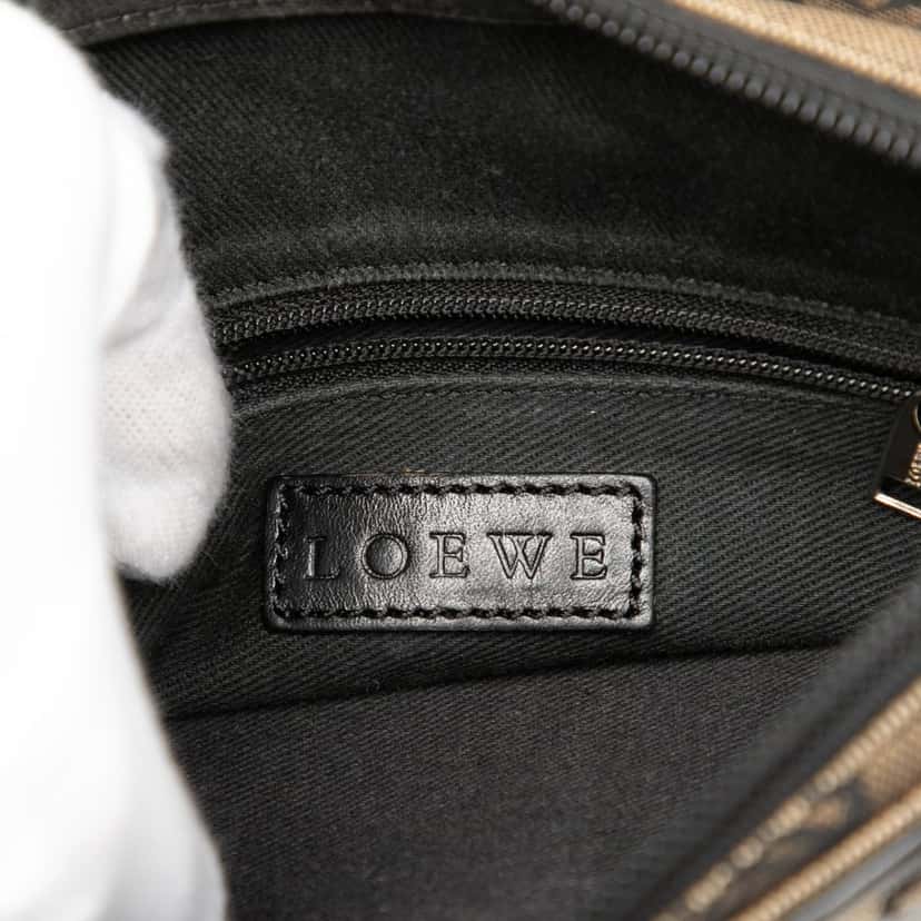 Loewe Anagram Canvas Handbag Beige Very good condition - Box View