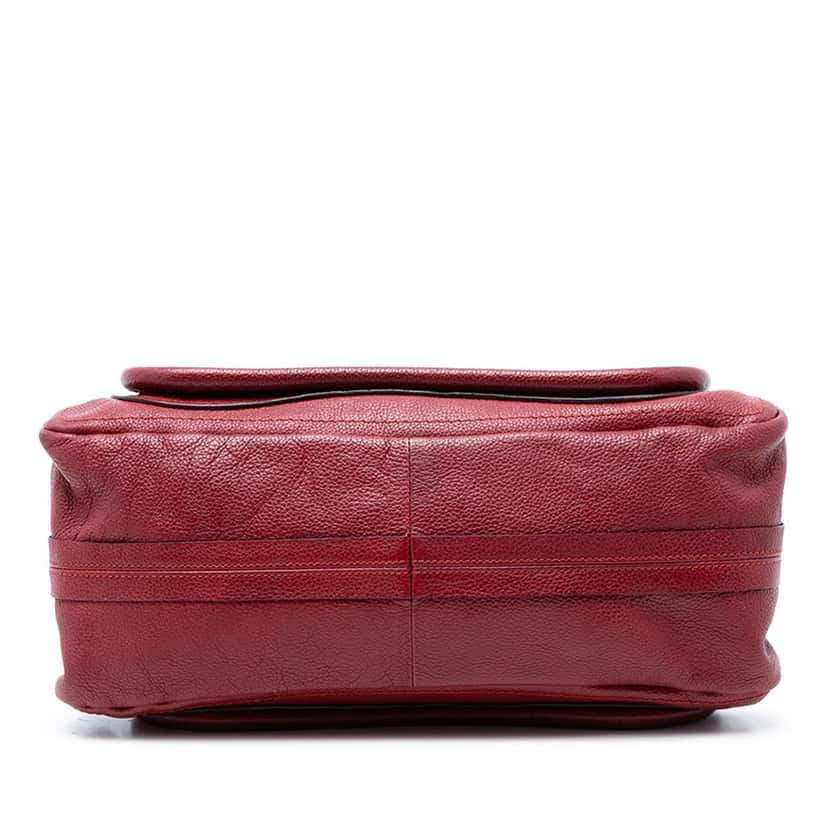 Chloé Medium Leather Paraty Satchel Red Leather Very good condition - Inside View