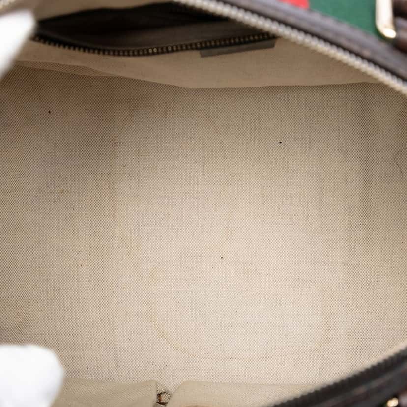 Gucci Medium GG Canvas Web Joy Boston Bag Beige Very good condition - Model View