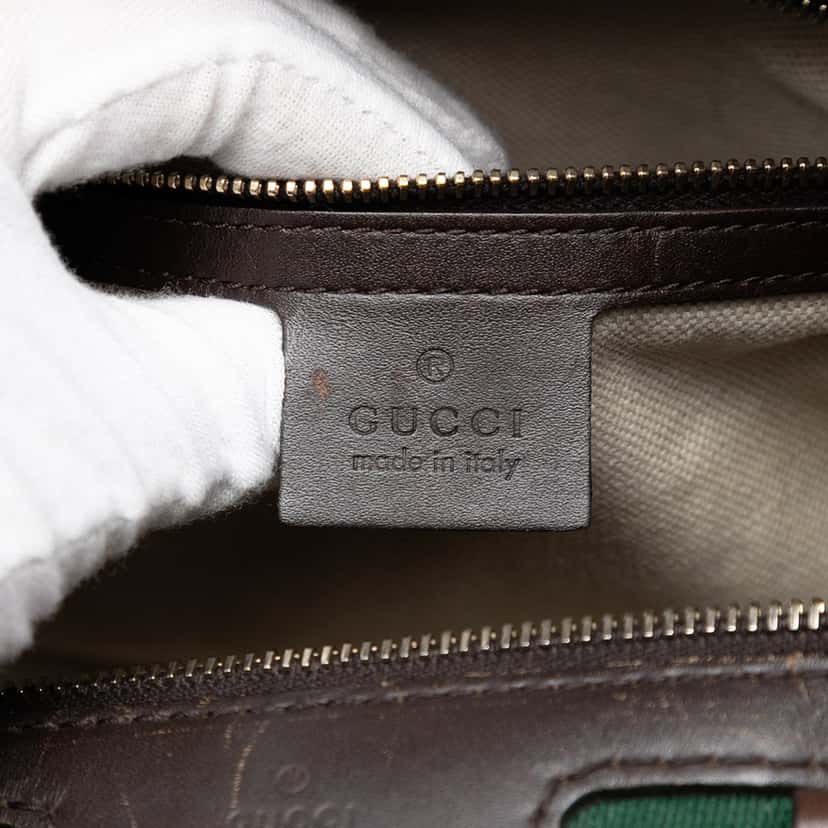 Gucci Medium GG Canvas Web Joy Boston Bag Beige Very good condition - Box View