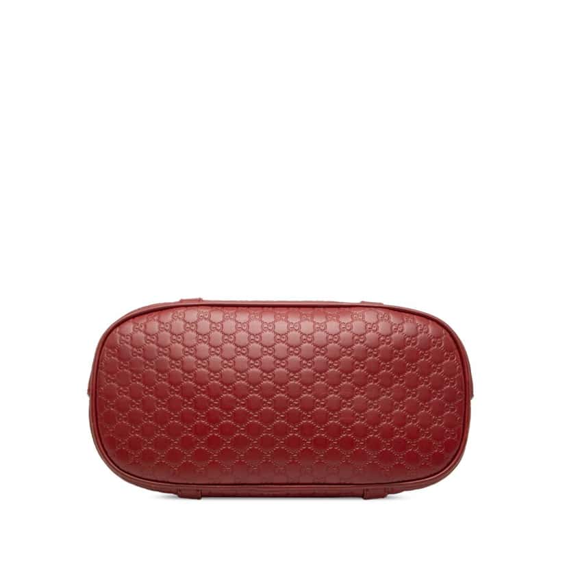 Gucci Mini Microguccissima Dome Satchel Red Leather Very good condition - Inside View