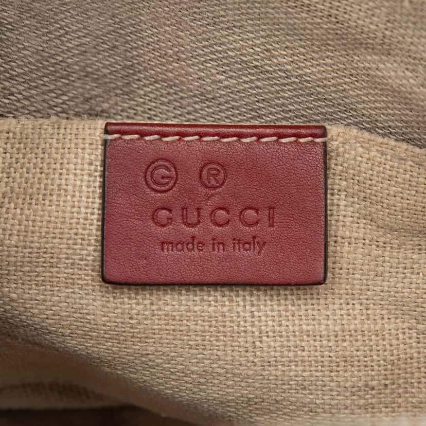 Gucci Mini Microguccissima Dome Satchel Red Leather Very good condition - Box View