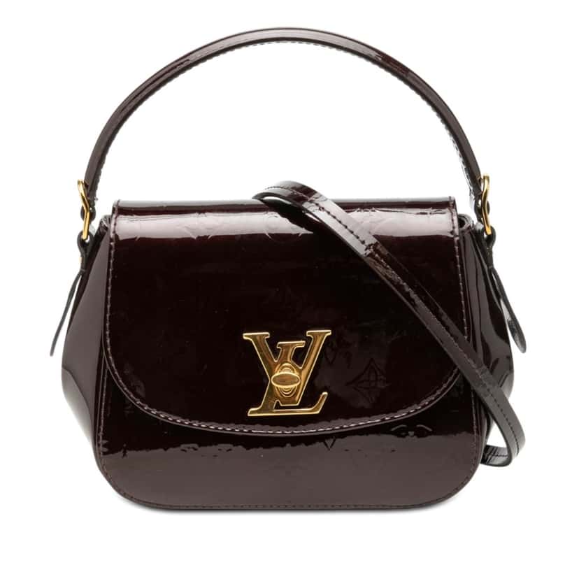 Louis Vuitton Monogram Vernis Pasadena Purple Leather Very good condition - Front View