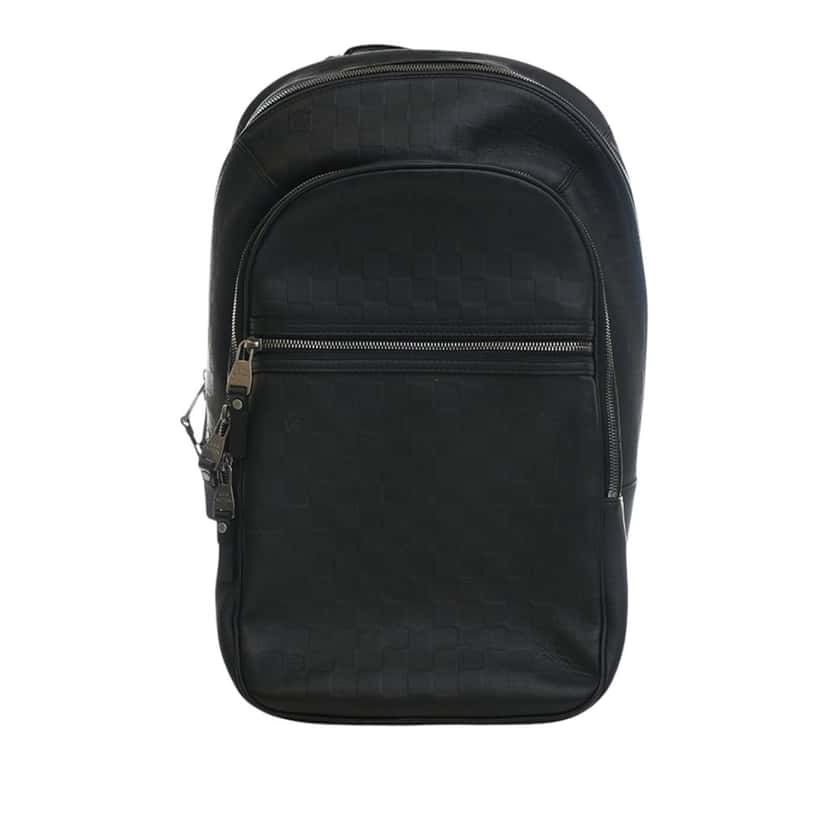 Louis Vuitton Damier Infini Michael Black Leather Very good condition - Front View