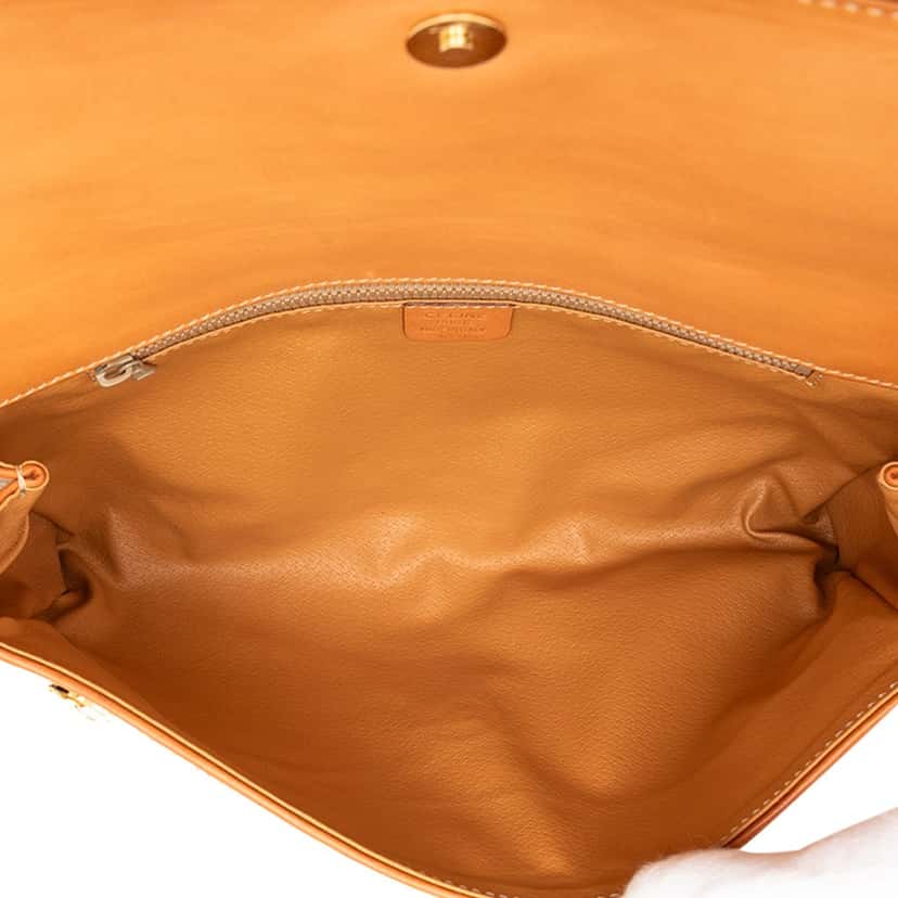 Celine Macadam Coated Canvas Clutch Beige Very good condition - Model View