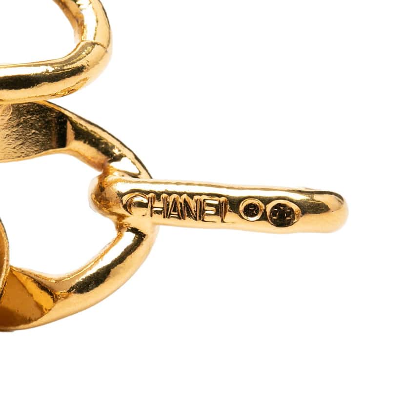 Chanel Gold Plated CC Medallion 31 Rue Cambon Paris Chain Link Belt Gold Metal Very good condition - Inside View