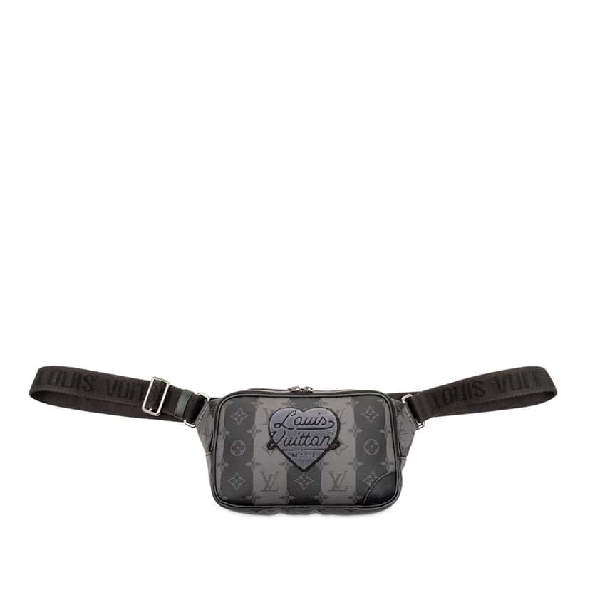 Louis Vuitton Monogram Eclipse Stripes Modular Sling Bag Black Very good condition - Front View