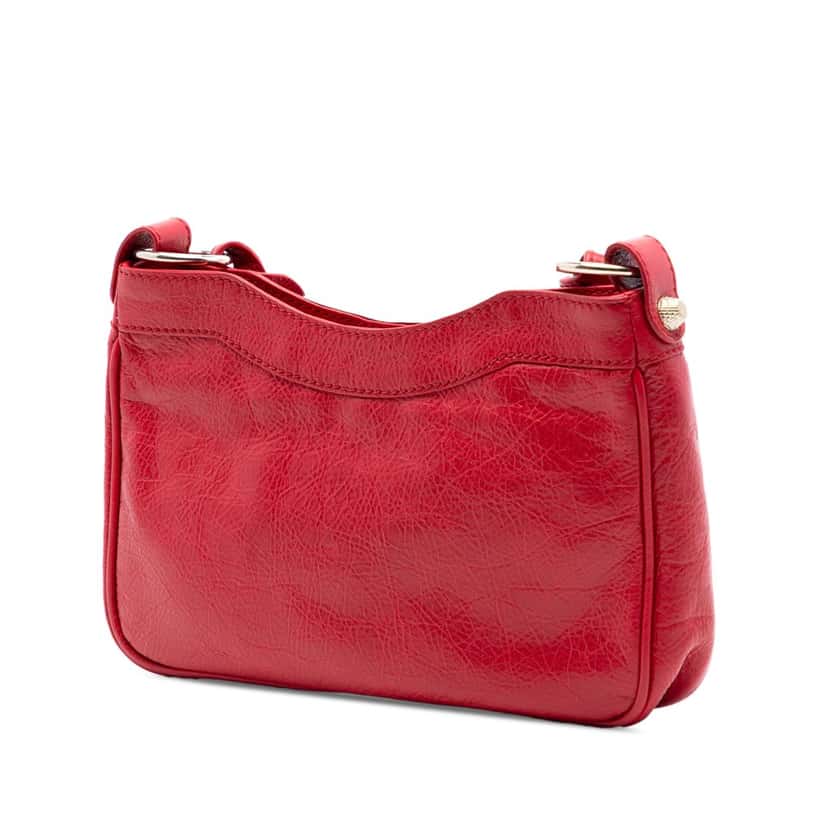 Balenciaga Lambskin Motocross Giant 12 Hip Crossbody Red Leather Very good condition - Back View