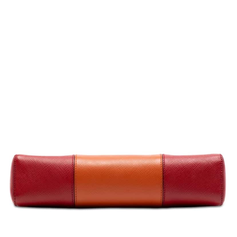 Prada Bicolor Saffiano Lux Crossbody Red Leather Very good condition - Inside View