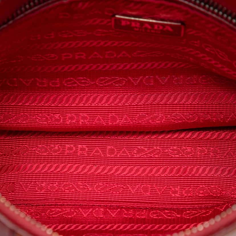 Prada Bicolor Saffiano Lux Crossbody Red Leather Very good condition - Model View
