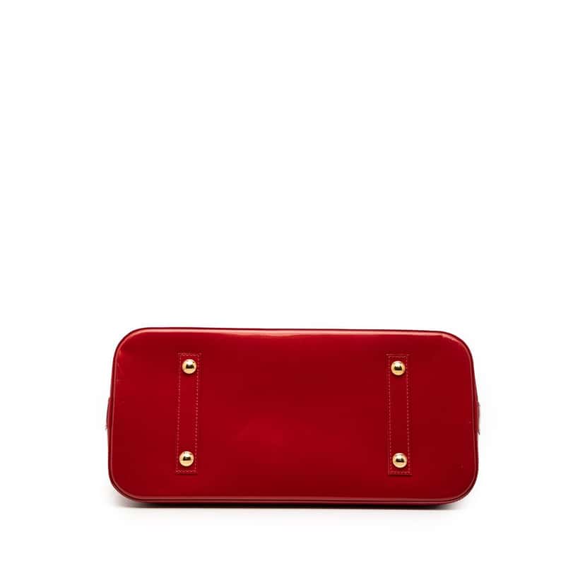 Louis Vuitton Monogram Vernis Alma GM Red Leather Very good condition - Inside View
