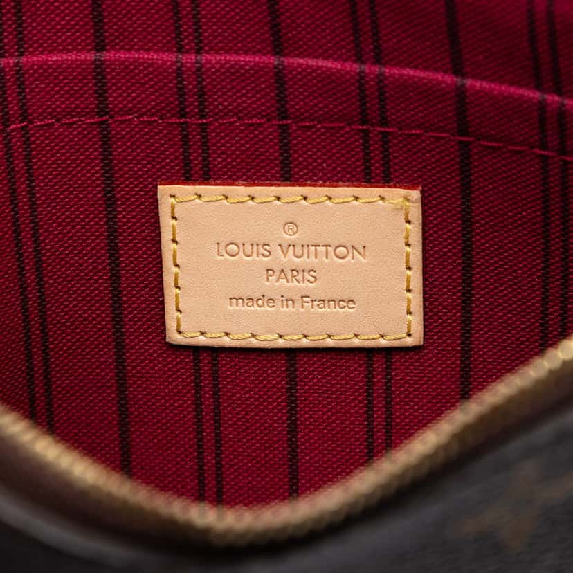 Louis Vuitton Monogram Neverfull MM Pouch Brown Very good condition - Box View