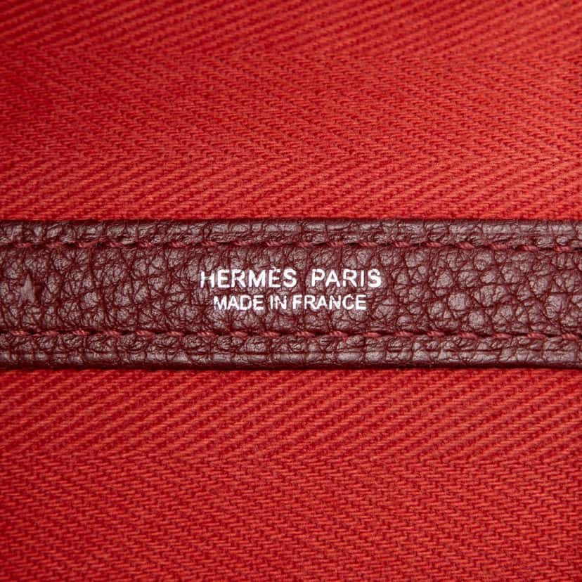 Hermès Toile and Negonda Garden Party 30 Red Very good condition - Box View
