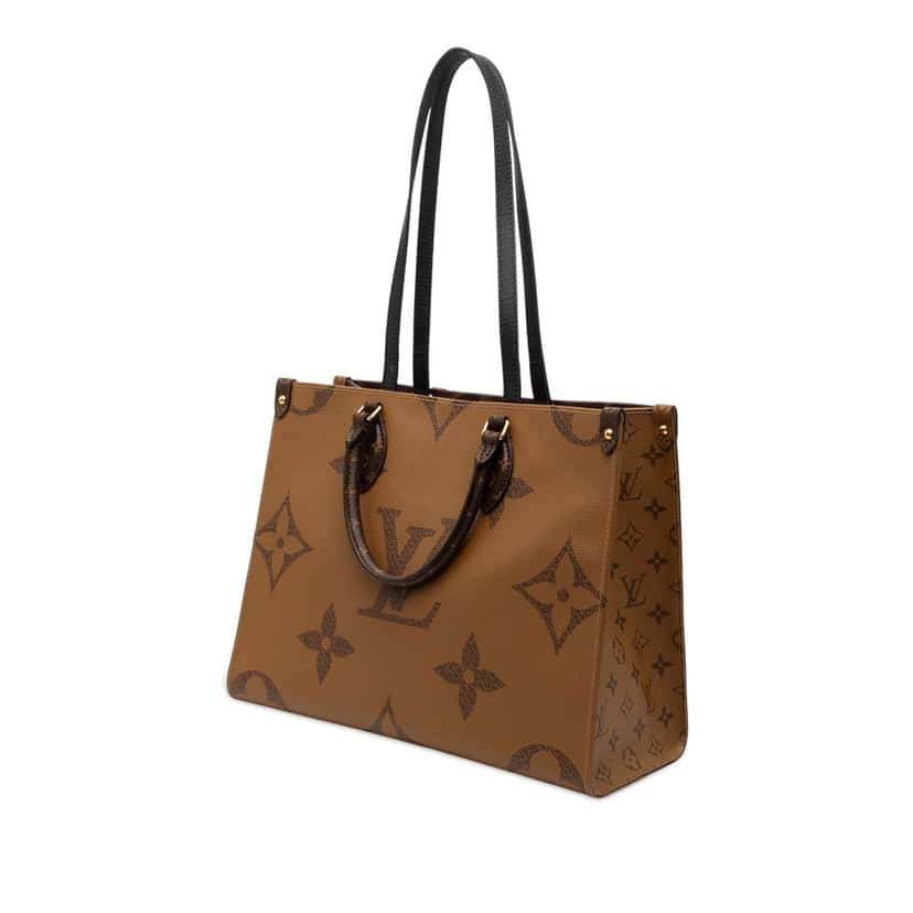 Louis Vuitton Monogram Reverse Giant OnTheGo MM Brown Very good condition - Back View