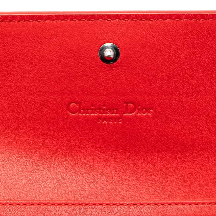 Dior Grained Patent Mania Rendez Vouz Wallet on Chain Pink Leather Very good condition - Box View